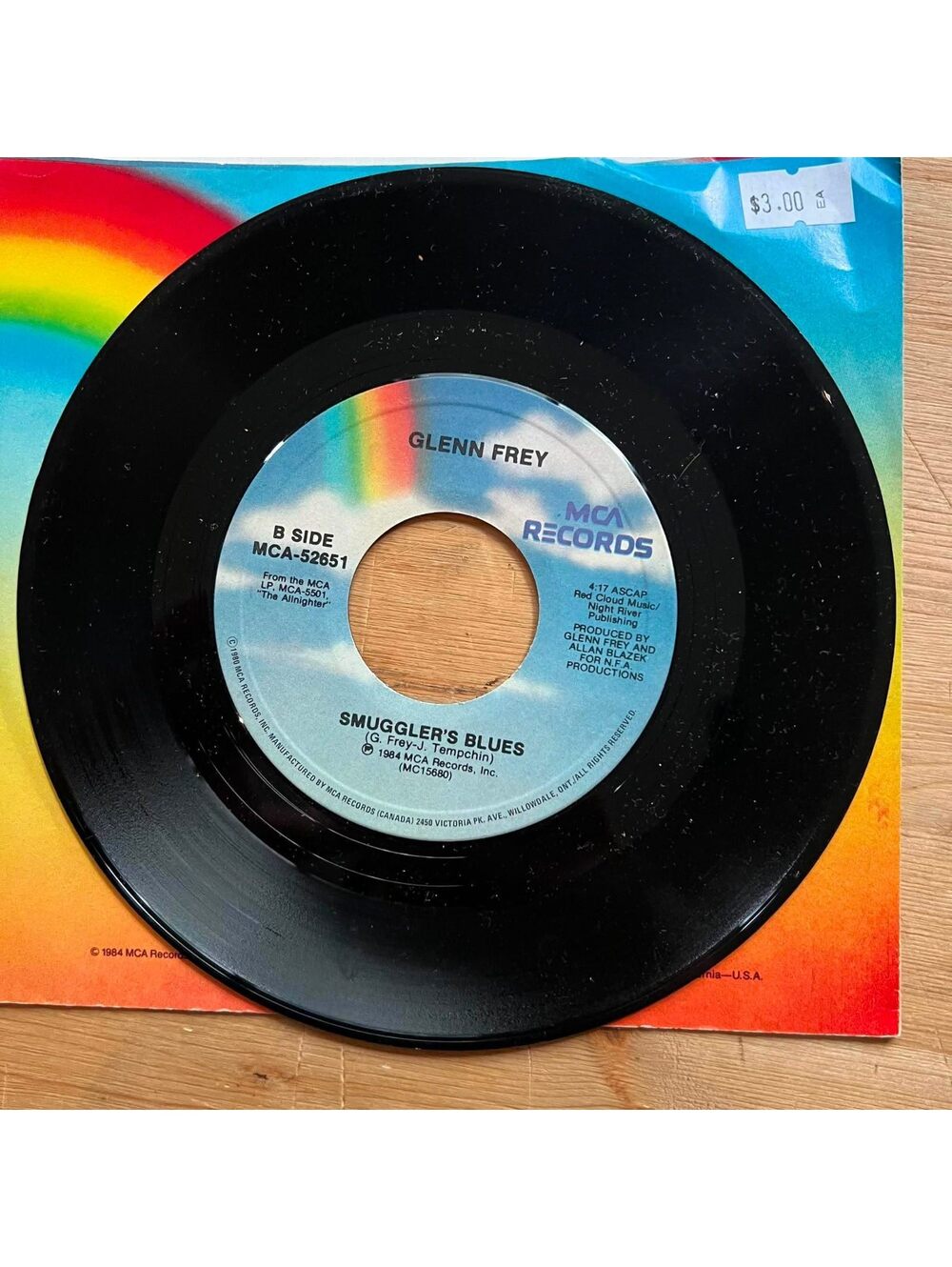 Glenn Frey - Smuggler's Blues/You Belong to the City 45rpm VG+ R10